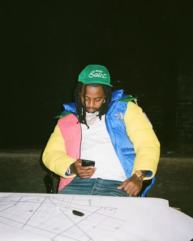 Babyface Ray outfit in Gucci, Amiri, and The North Face, 2022