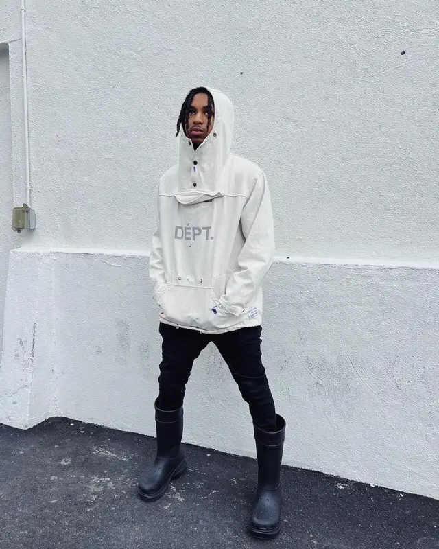DDG outfit in Gallery Dept., Amiri, and Balenciaga, 2022