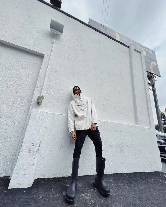 DDG outfit in Gallery Dept., Amiri, and Balenciaga, 2022