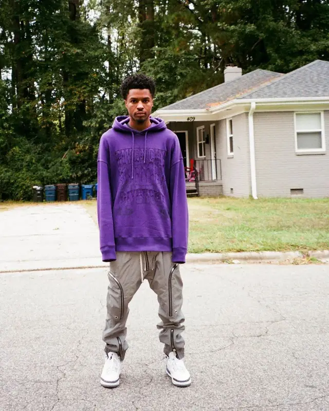 Pierre Bourne outfit in Givenchy, Rick Owens, and Jordan, 2022