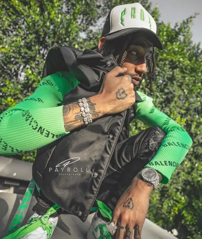 PnB Rock outfit in Paradox, 2022