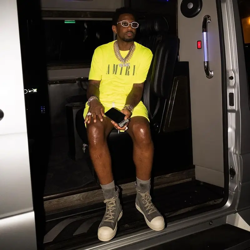 Fabolous outfit in Amiri and Rick Owens, 2022