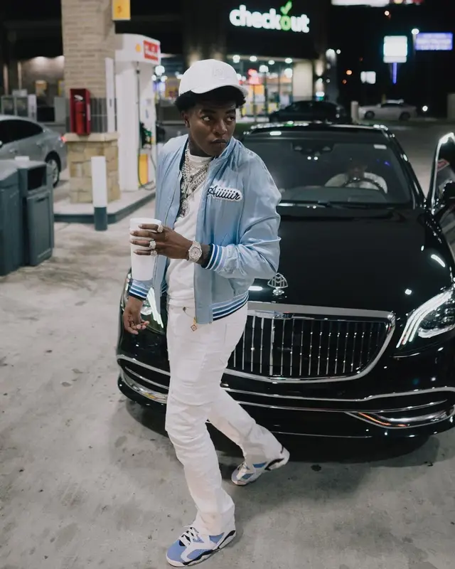 Yungeen Ace outfit in Casablanca, Jordan, and Moncler, 2022