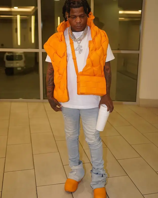 Rylo Rodriguez outfit in Bottega Veneta, 2022