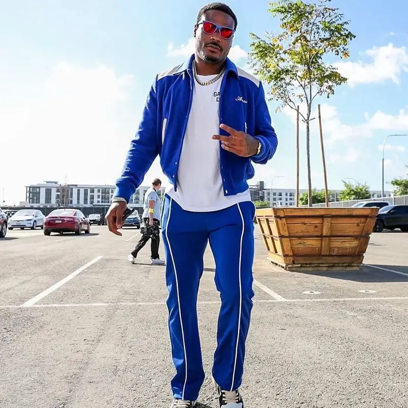 Derwin James outfit in Amiri, Gallery Dept., and Nike, 2022
