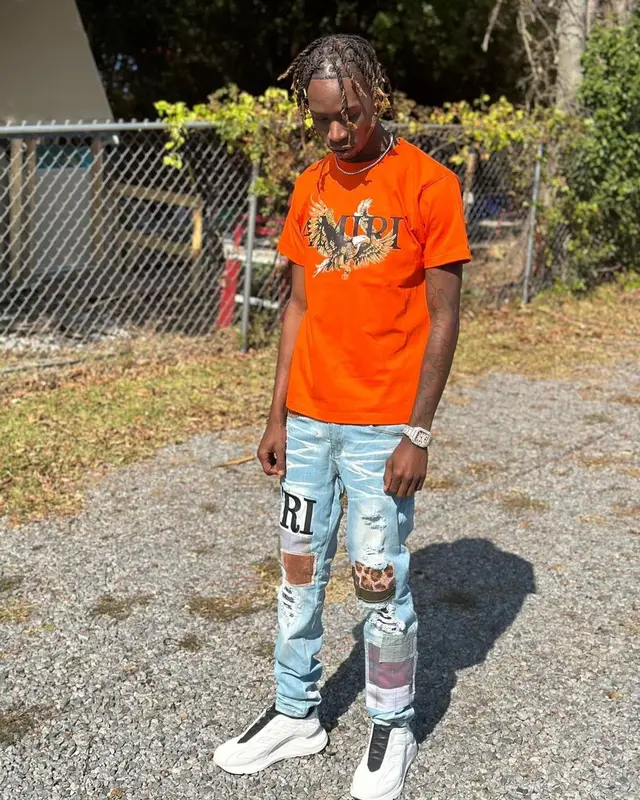 StickBaby Juan outfit in Amiri, En Rois, and Cartier, 2022