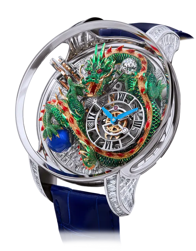 Jacob Co. Astronomia Art Green Dragon Watch WHAT S ON THE STAR