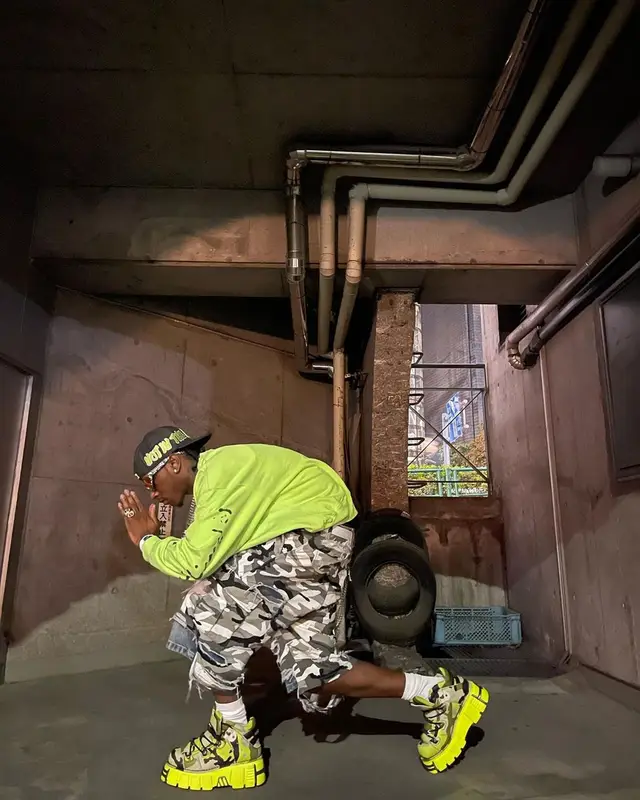 Bloody Osiris outfit in Vetements, Balenciaga, and Mood Swings , 2022