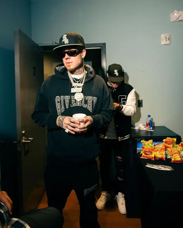Millyz outfit in Givenchy, Chrome Hearts, and New Era, 2022
