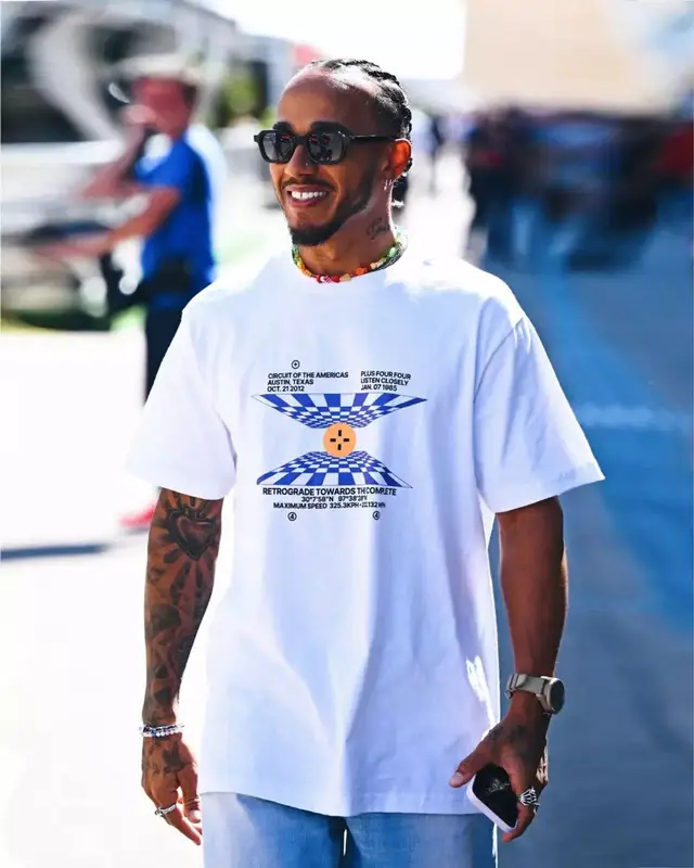 Lewis Hamilton outfit in Police, Ian Charms, and Lewis Hamilton, 2022