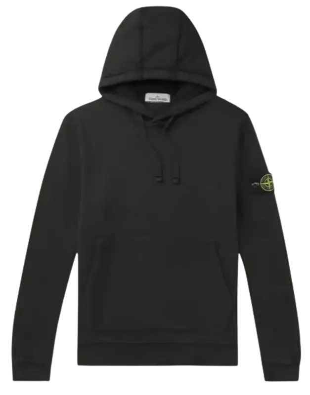 Stone Island Logo Appliqued Cotton Hoodie $385
