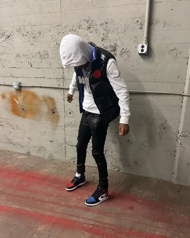 Nardo Wick outfit in Moncler, Amiri, and Nike, 2022