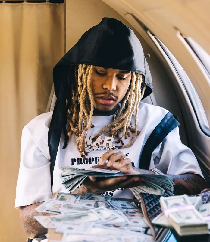Lil Gnar outfit in Balenciaga, Valabasas, and Goyard, 2022