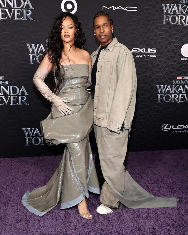 ASAP Rocky outfit in Rick Owens, 2022