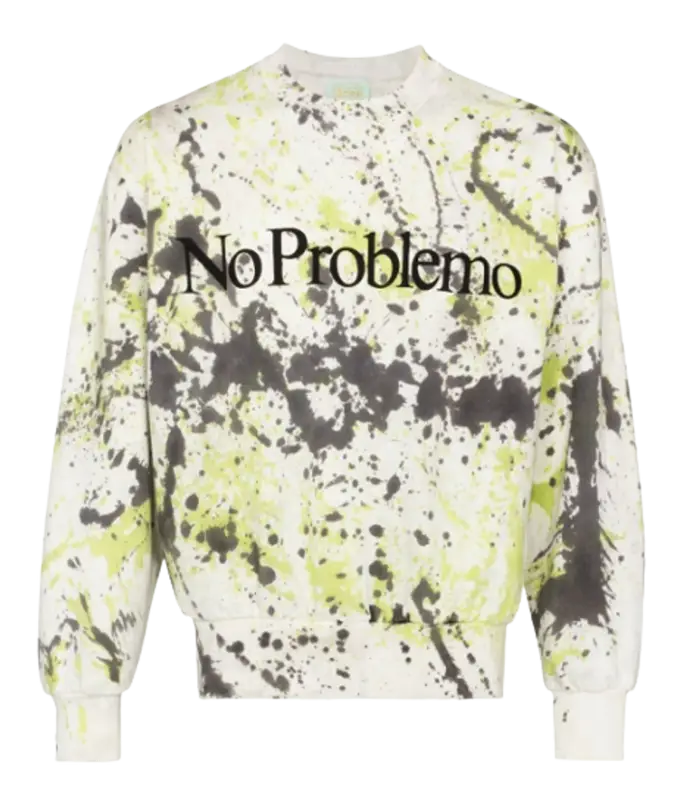 Aries No Problemo Paint Print Sweatshirt $351