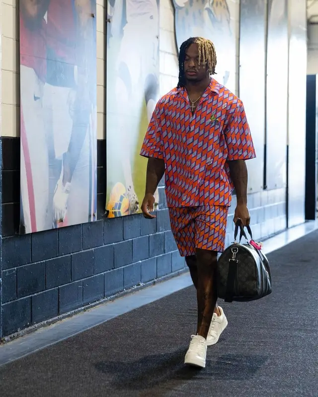 Xavier Wulf outfit in Louis Vuitton, 2022