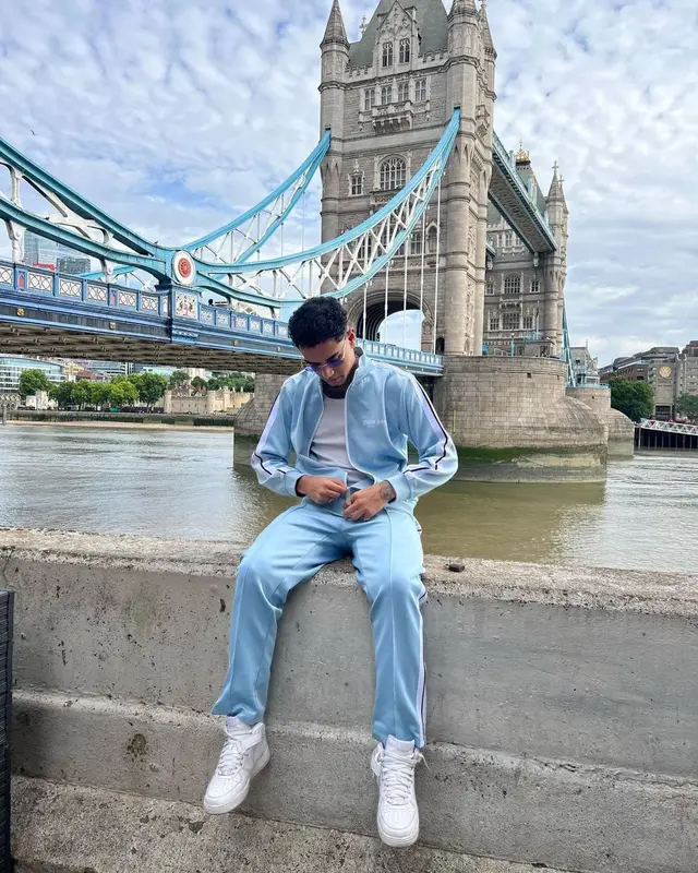 Veigh outfit in Palm Angels, Nike, and Cartier, 2022
