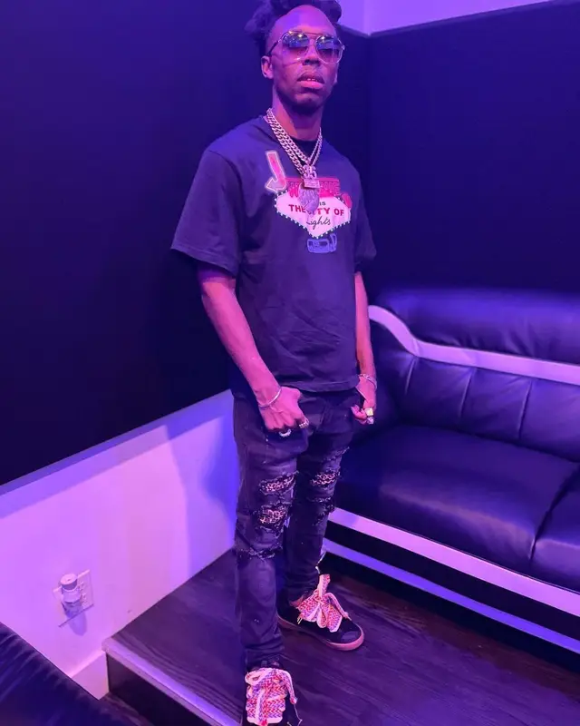 Lil Murden outfit in Lanvin and Amiri, 2022