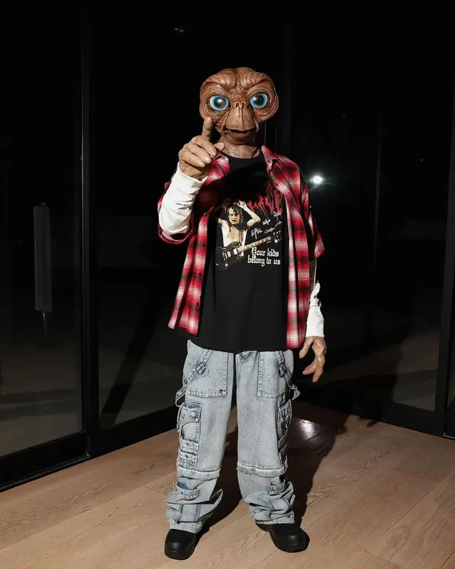 Tyga outfit in Chrome Hearts, Balenciaga, and Bottega Veneta, 2022