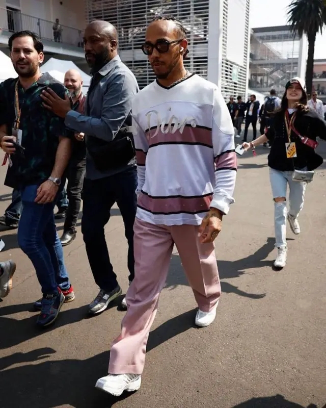 Lewis Hamilton outfit in Dior, Police, and Lewis Hamilton, 2022