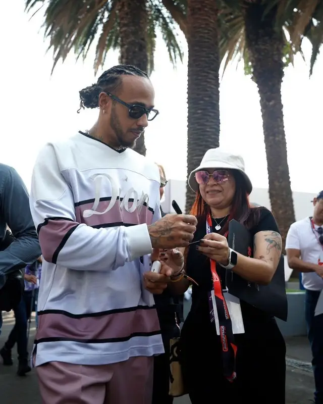 Lewis Hamilton outfit in Dior, Police, and Lewis Hamilton, 2022