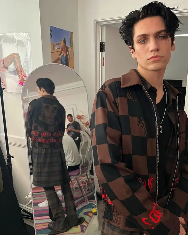 Lil Huddy outfit in Amiri, 2022