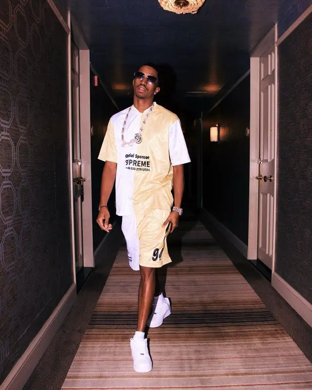 Christian Combs outfit in Supreme and Nike, 2022