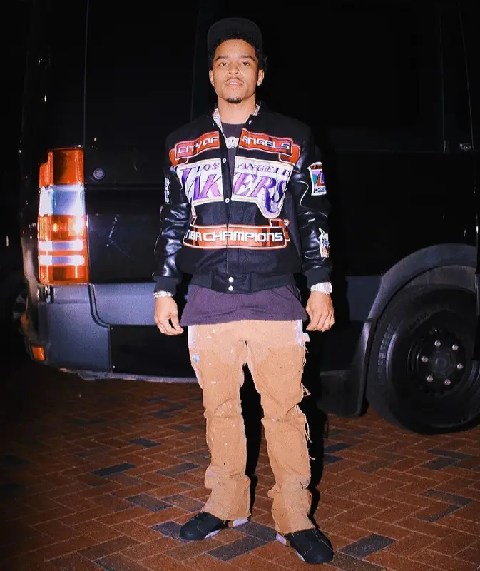 Justin Dior Combs outfit in Jeff Hamilton, Gallery Dept., and Jordan, 2021