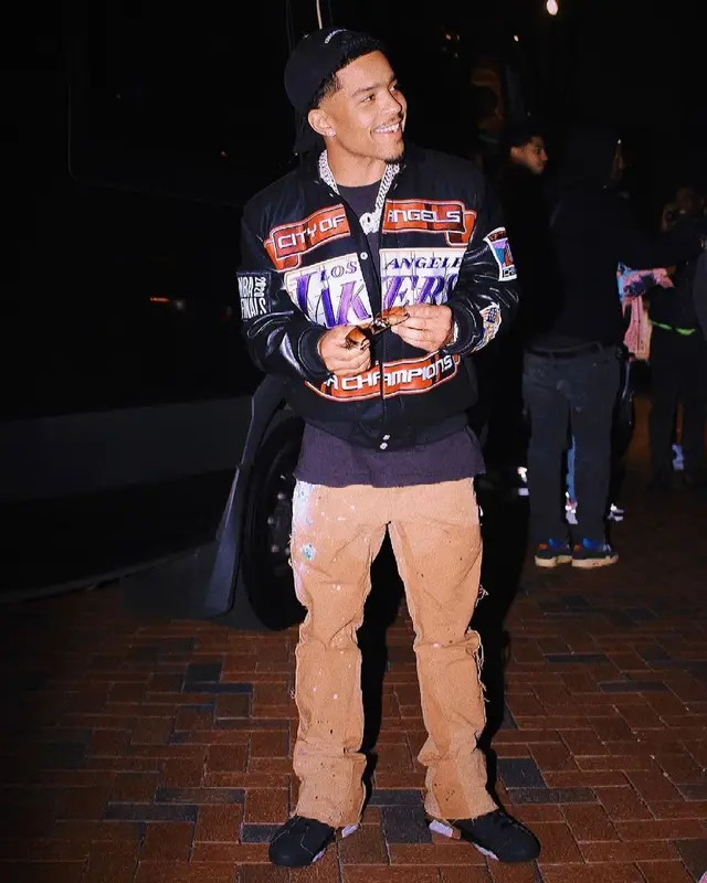 Justin Dior Combs outfit in Jeff Hamilton, Gallery Dept., and Jordan, 2021