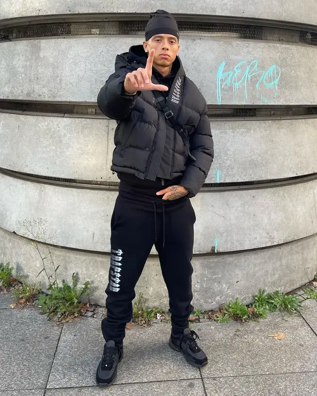 Central Cee outfit in Trapstar, Chanel, and Kalenji, 2022