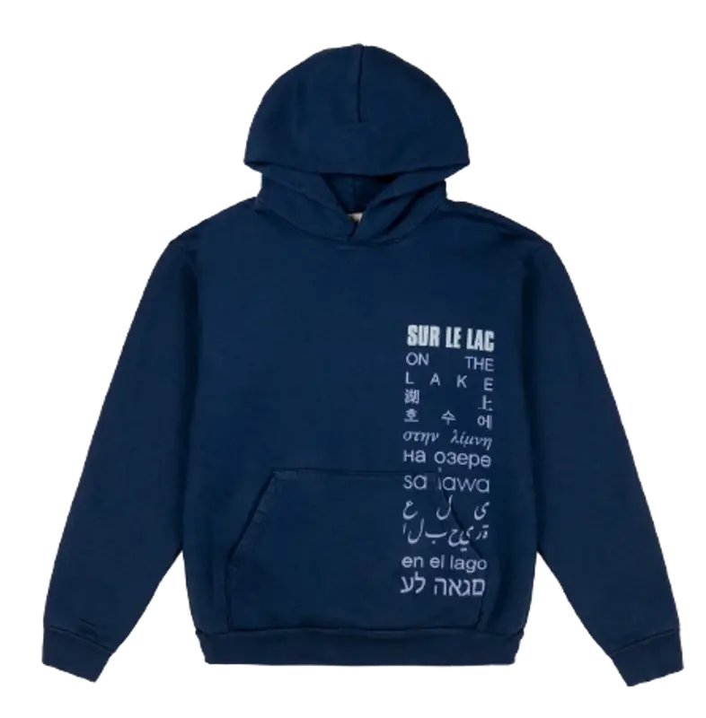 Sur Le Lac Lang Blue Hoodie $140
