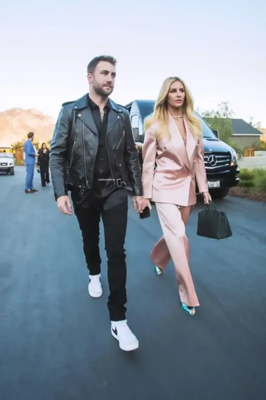 Morgan Stewart outfit in Gucci and Christian Louboutin, 2022