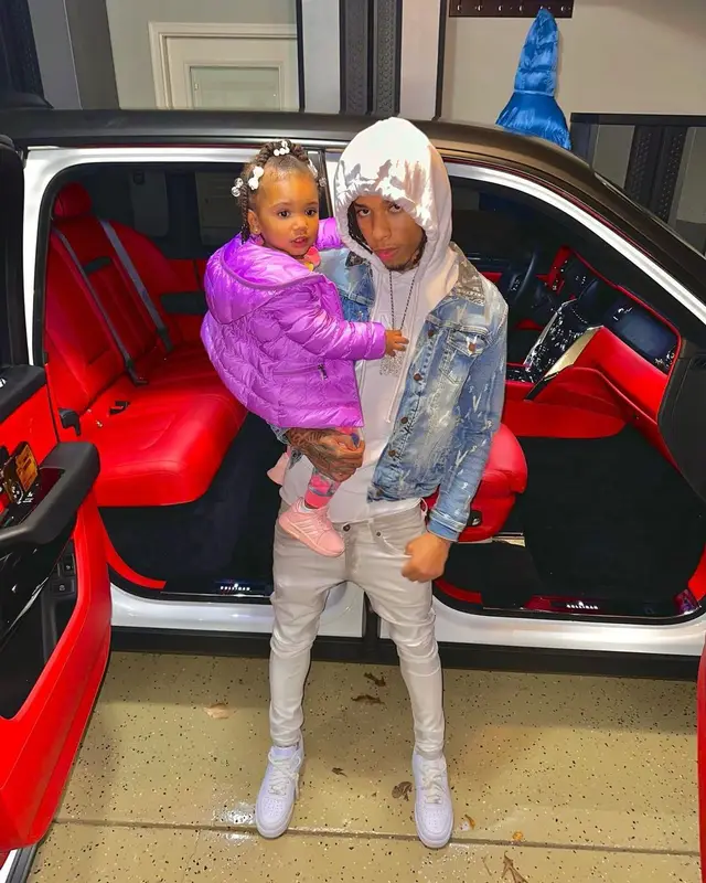NLE Choppa outfit in Valabasas, Lanvin, and Nike, 2022