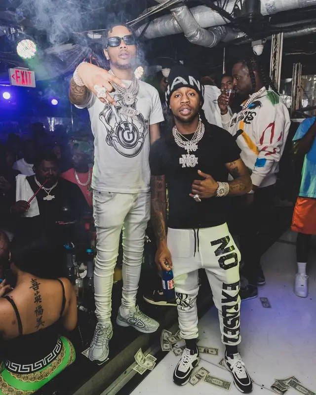 Lil Migo outfit in Gallery Dept., Valabasas, and Louis Vuitton, 2022