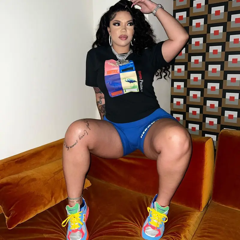 Renni Rucci outfit in Heron Preston and New Balance, 2022