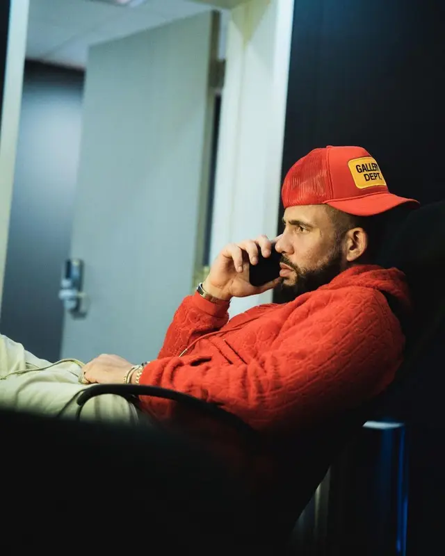 DJ Drama outfit in Dior, Rick Owens, and Gallery Dept., 2022