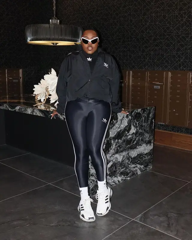 Saucy Santana outfit in Adidas and Balenciaga, 2022