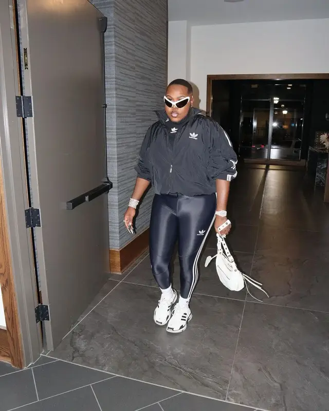 Saucy Santana outfit in Adidas and Balenciaga, 2022