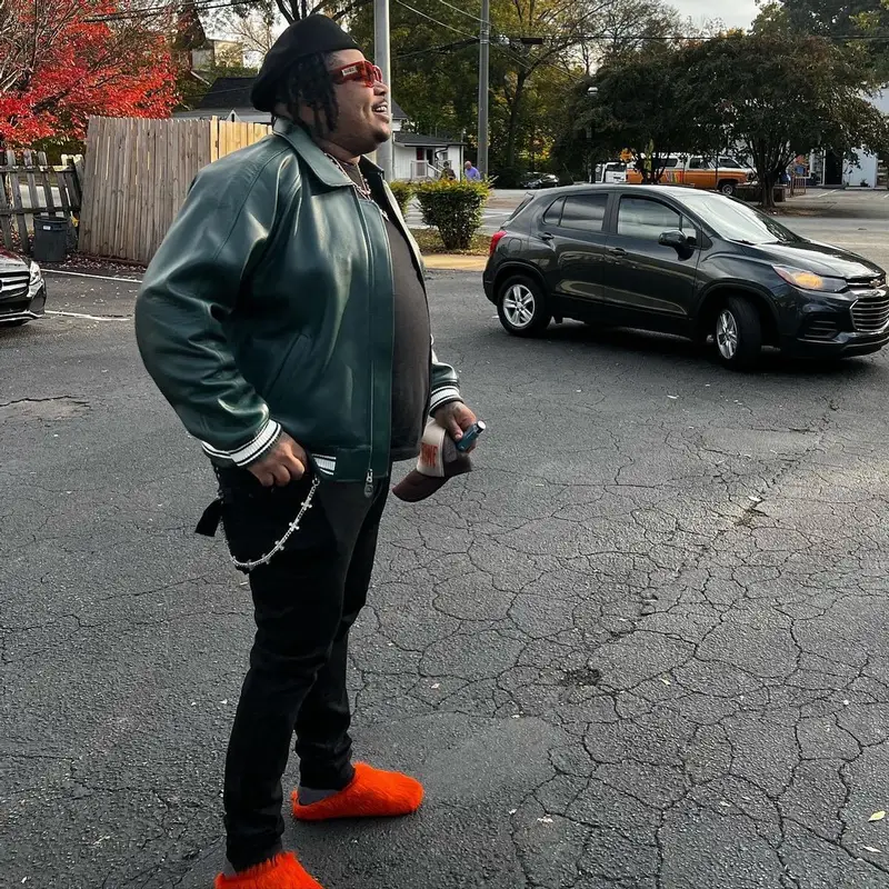 Casino outfit in Avirex, Novacaine, and Kangol, 2022