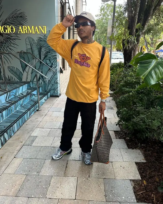 Lil Meech outfit in Vetements, Goyard, and Rick Owens, 2022