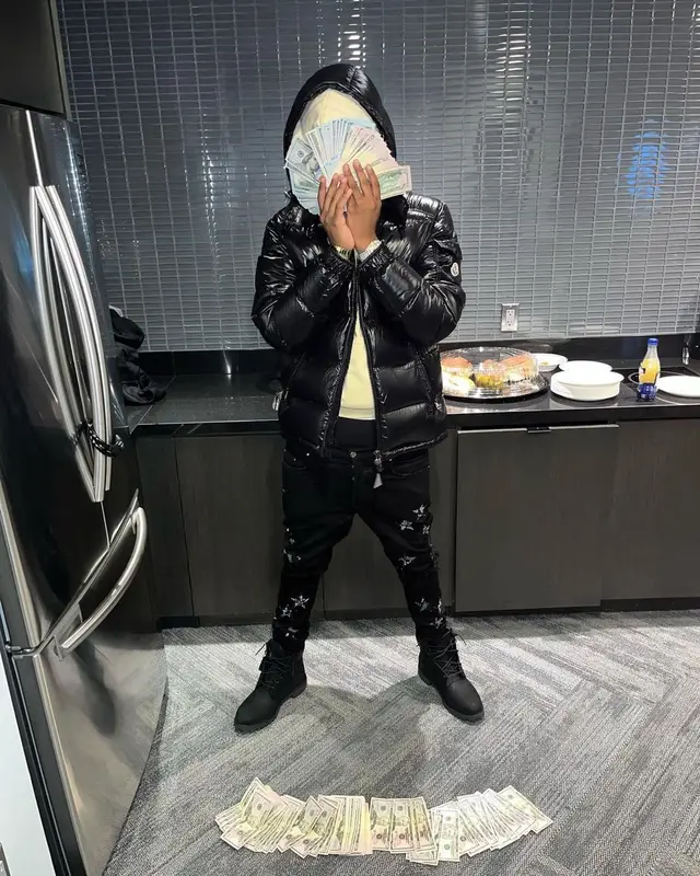 Sha EK outfit in Celine, Amiri, and Moncler, 2022