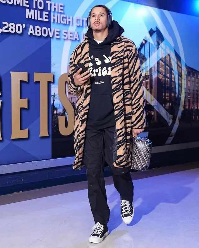 Juan Toscano-Anderson outfit in Dior, Goyard, and Apple, 2022