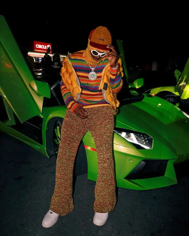 Real Boston Richey outfit in Kapital, Marni, and Moncler, 2022
