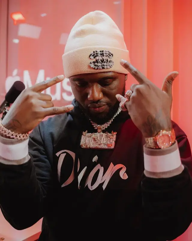 Headie One outfit in Dior, Amiri, and Chanel, 2022
