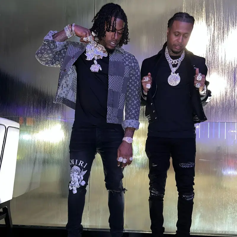 CJ So Cool outfit in Louis Vuitton, Amiri, and Nigo, 2022