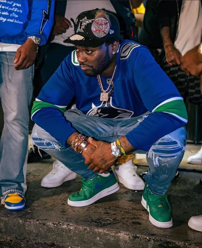 Peezy outfit in Adidas, Amiri, and Nike, 2022