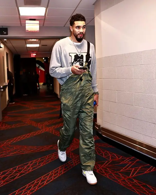 Jayson Tatum outfit in Honor The Gift, Daniel Patrick, and Nike, 2022
