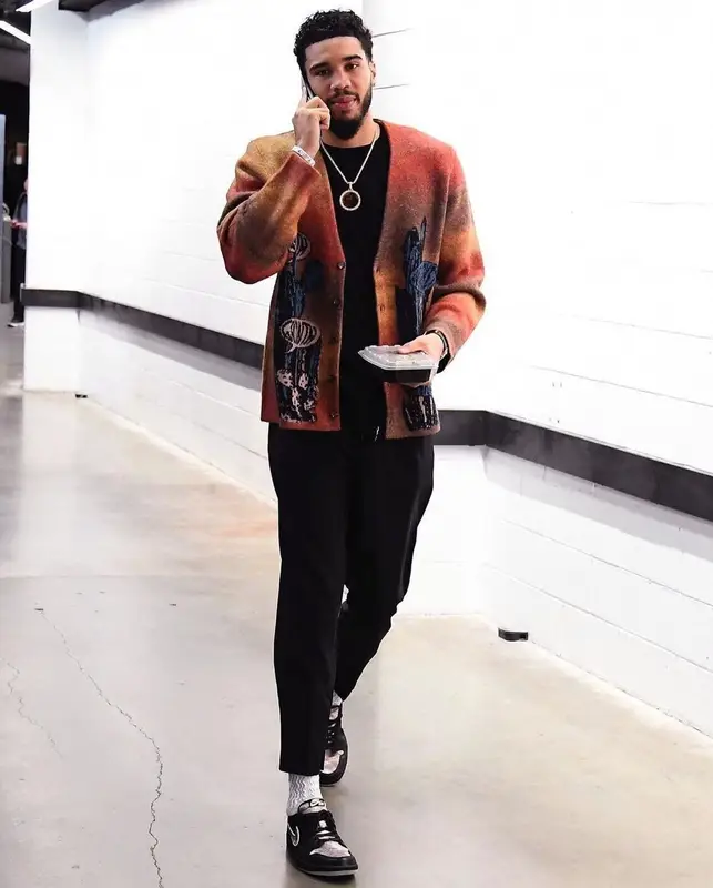 Jayson Tatum outfit in Market, Dolce & Gabbana, and Nike, 2022
