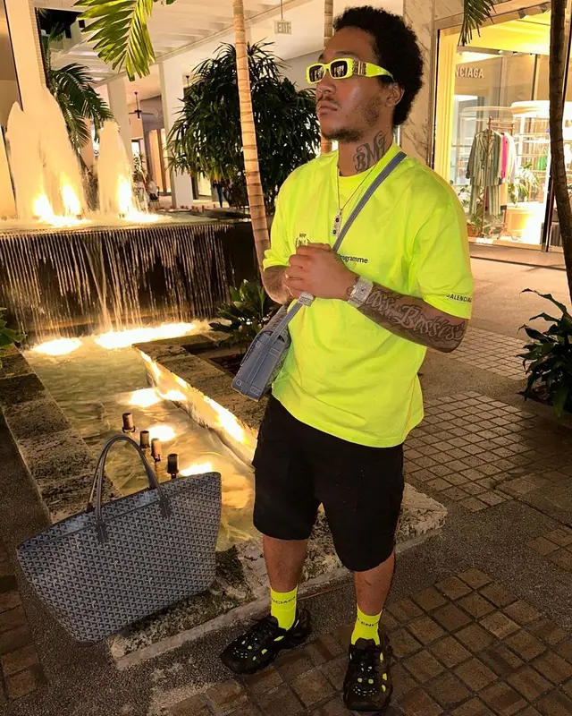Lil Meech outfit in Goyard and Balenciaga, 2022