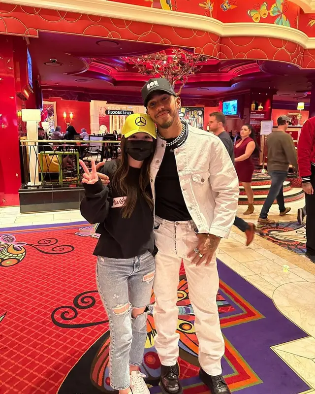 Lewis Hamilton outfit in Maison Margiela, Kenzo, and Nahmias, 2022